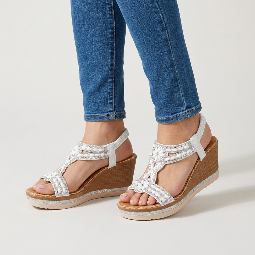 Eden - Sandalo comodo donna con zeppa