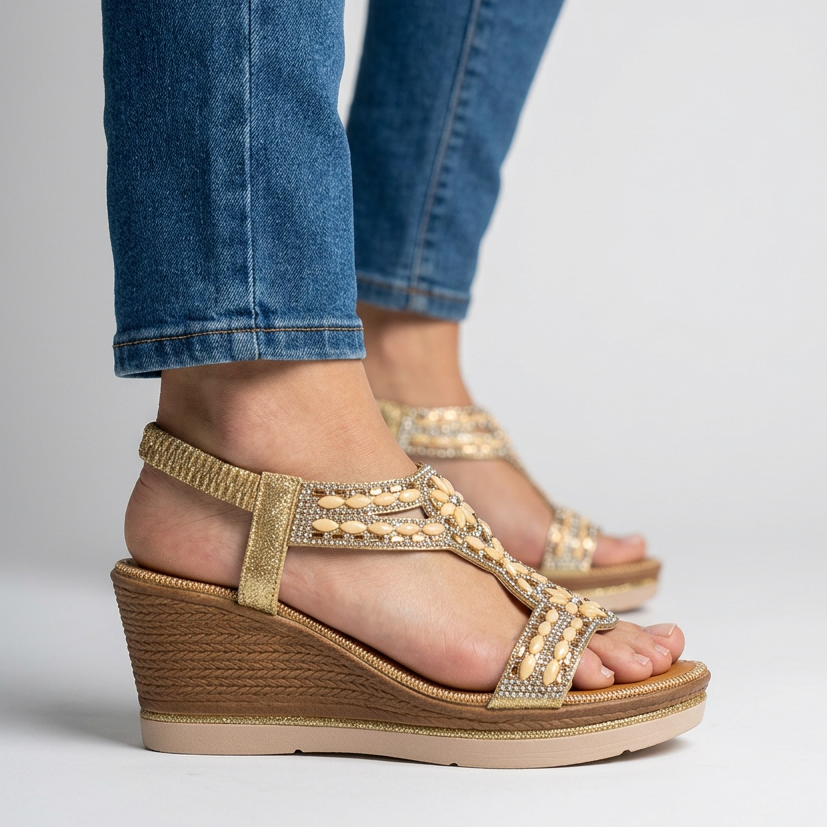 Eden  - Sandalo  comodo donna con zeppa