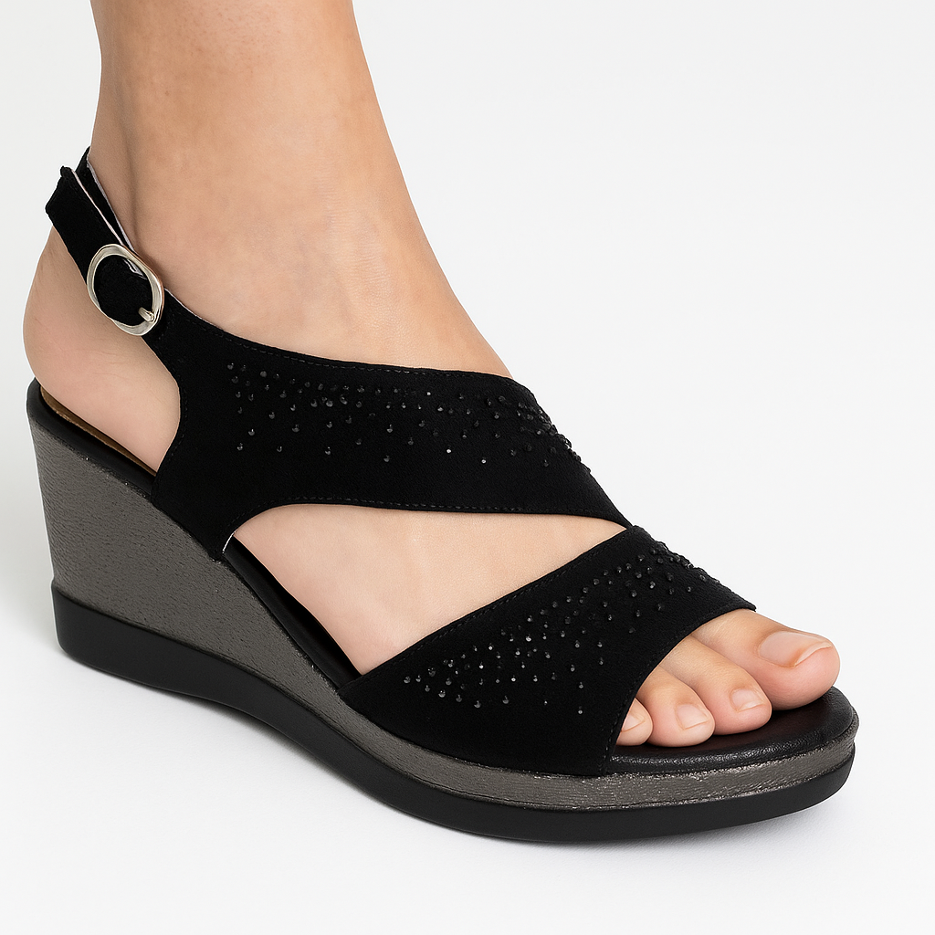 Scholl Sandali con zeppa e plateau LIPARI COMFORT donna nero online | Italia Scholl Sandali con zeppa e plateau LIPARI COMFORT donna nero online | Italia