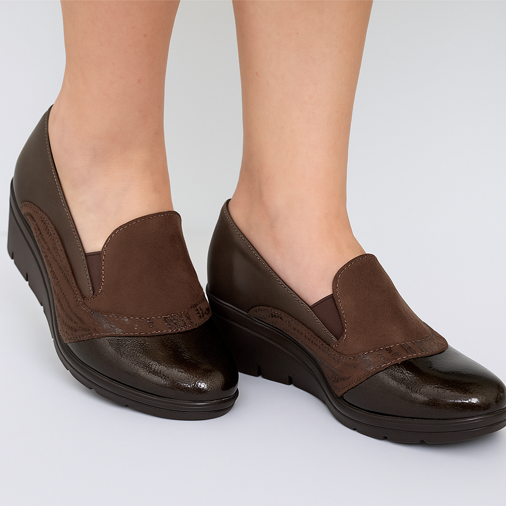 Milly - Mocassino Comfort con zeppa