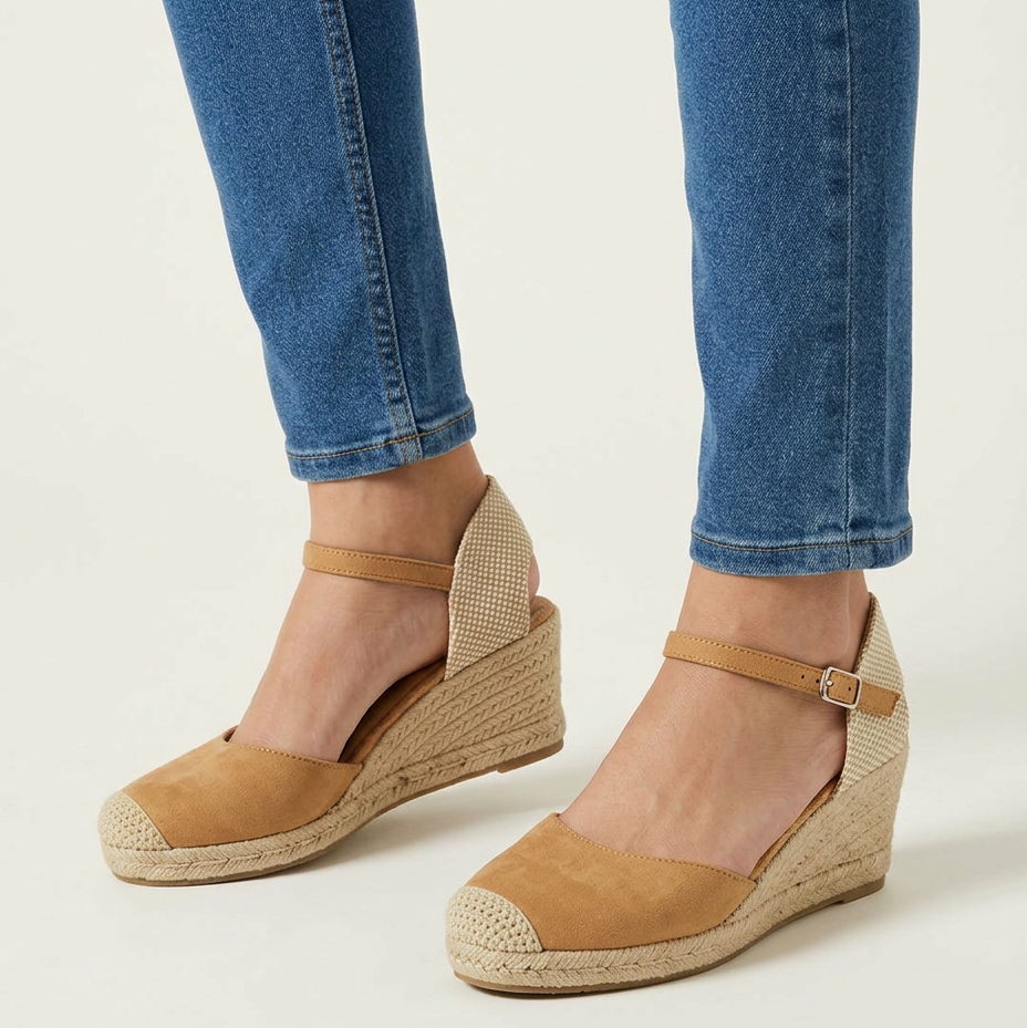 Jade - Sandalo comodo donna con zeppa