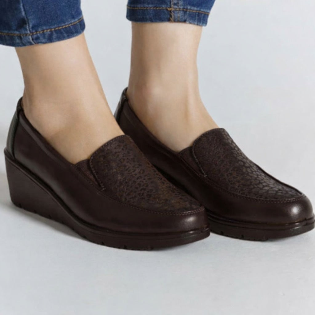 Gemma - Mocassino Fashion con zeppa