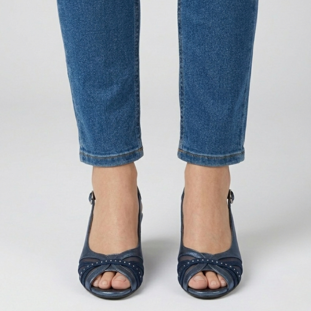 Amedea - Sandalo comoda Donna con tacco