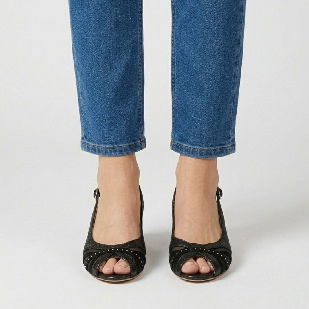 Amedea - Sandalo comoda Donna con tacco