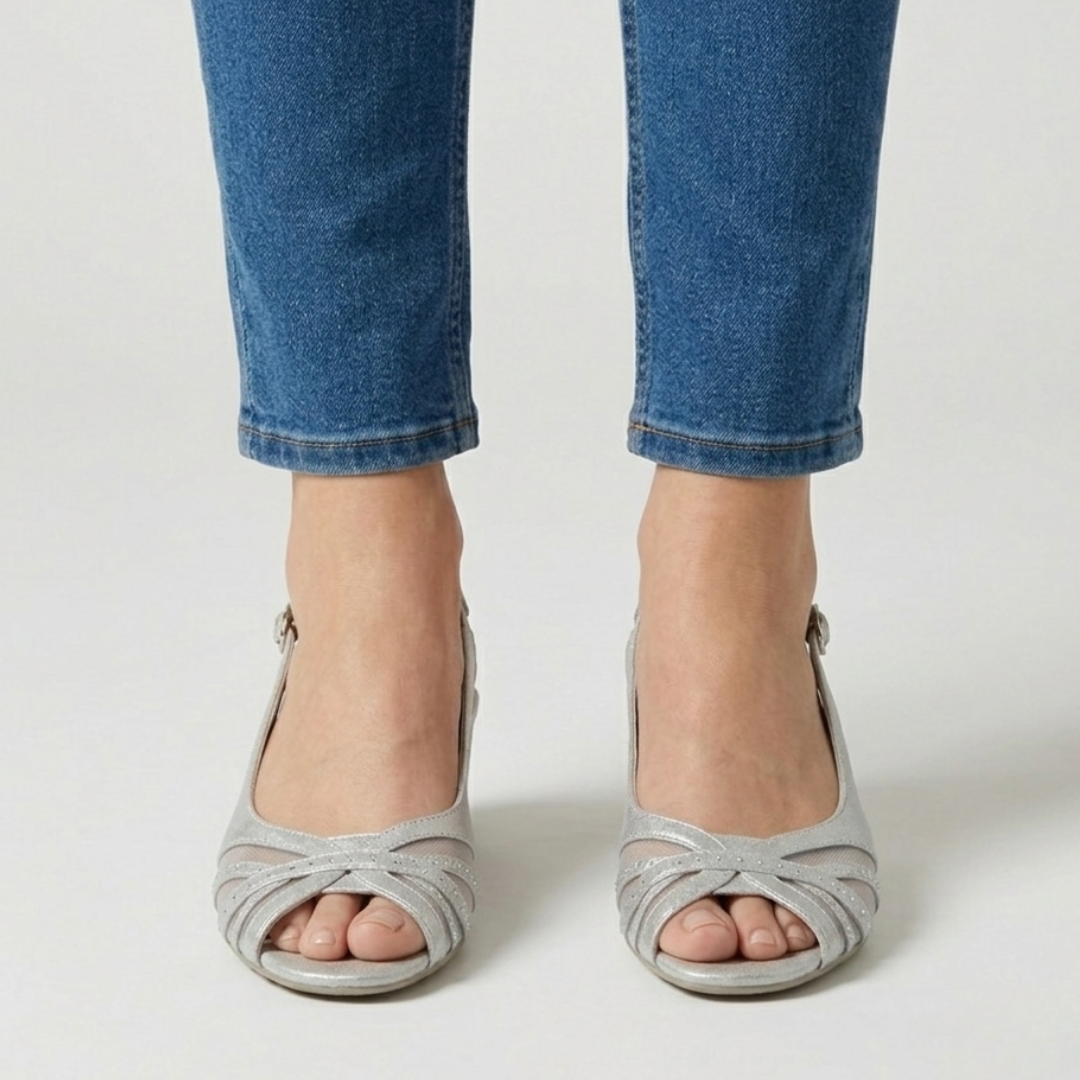 Amedea - Sandalo comoda Donna con tacco