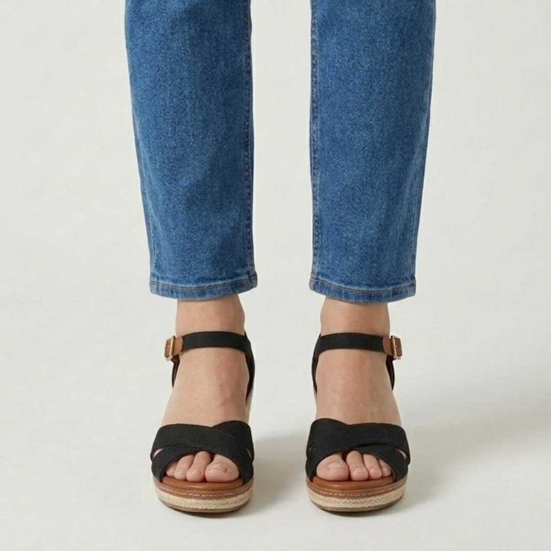 Brienne - Sandalo comfort donna con zeppa