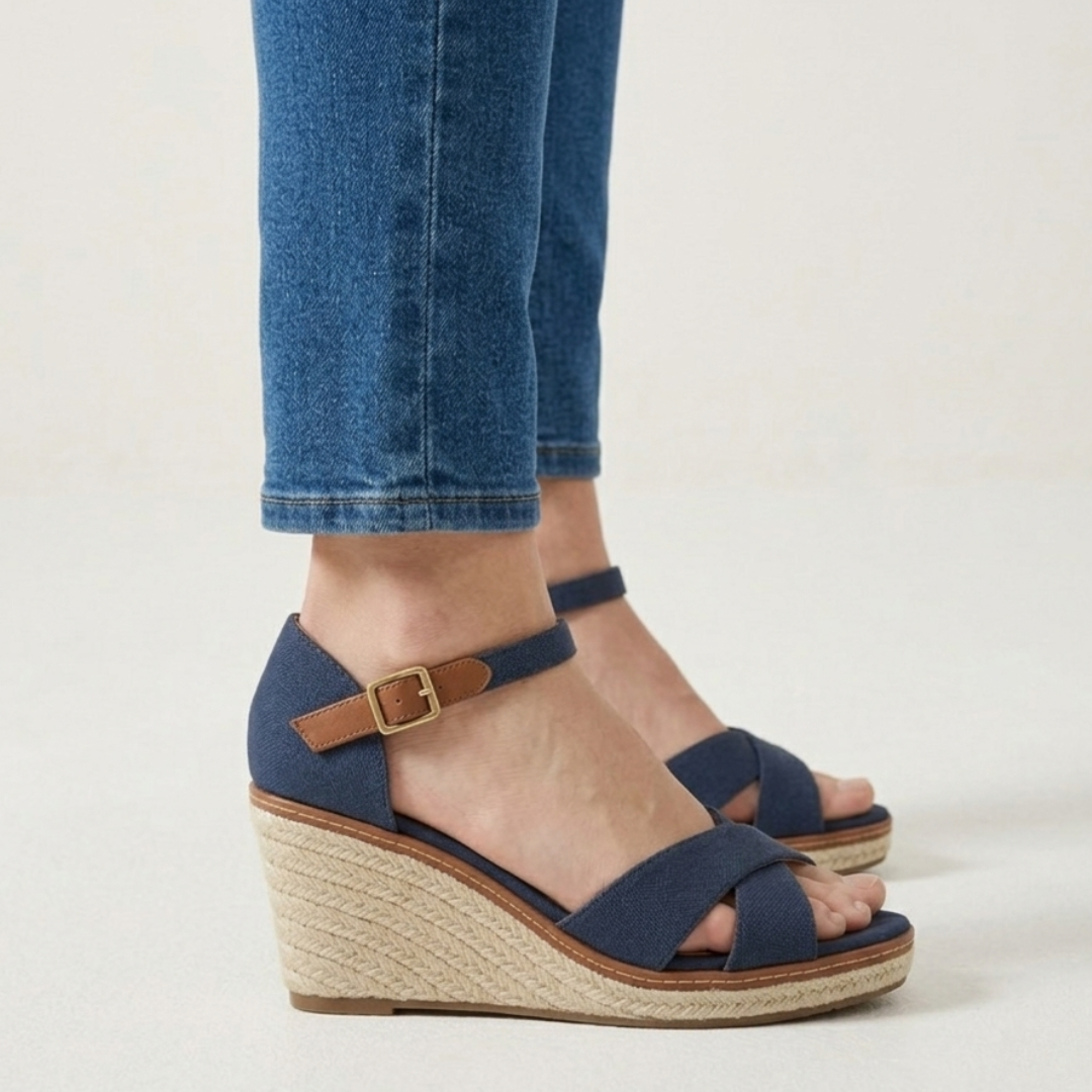Brienne - Sandalo comfort donna con zeppa