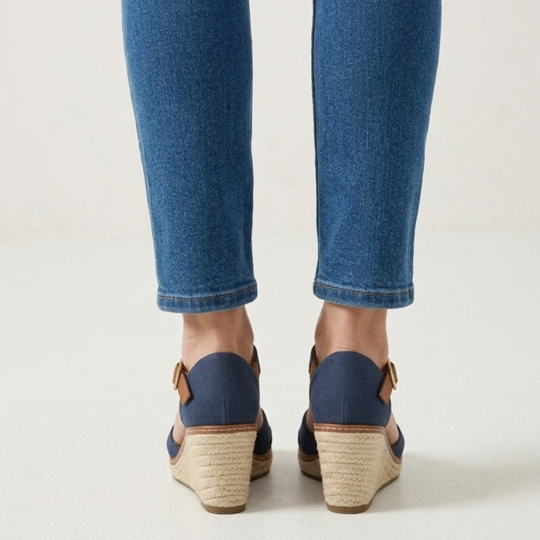 Brienne - Sandalo comfort donna con zeppa