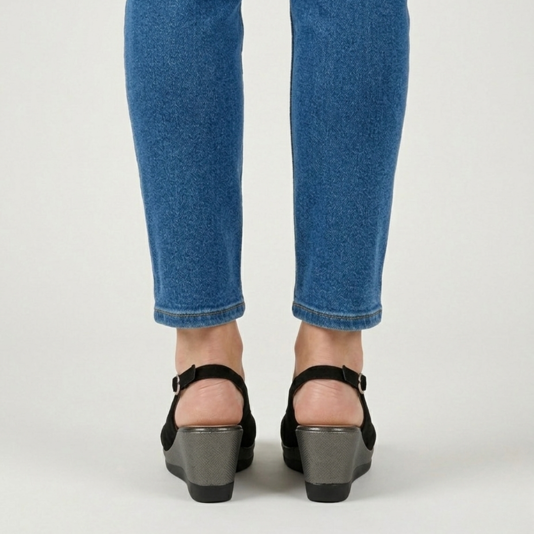 Gelsomina - sandalo comfort donna con zeppa