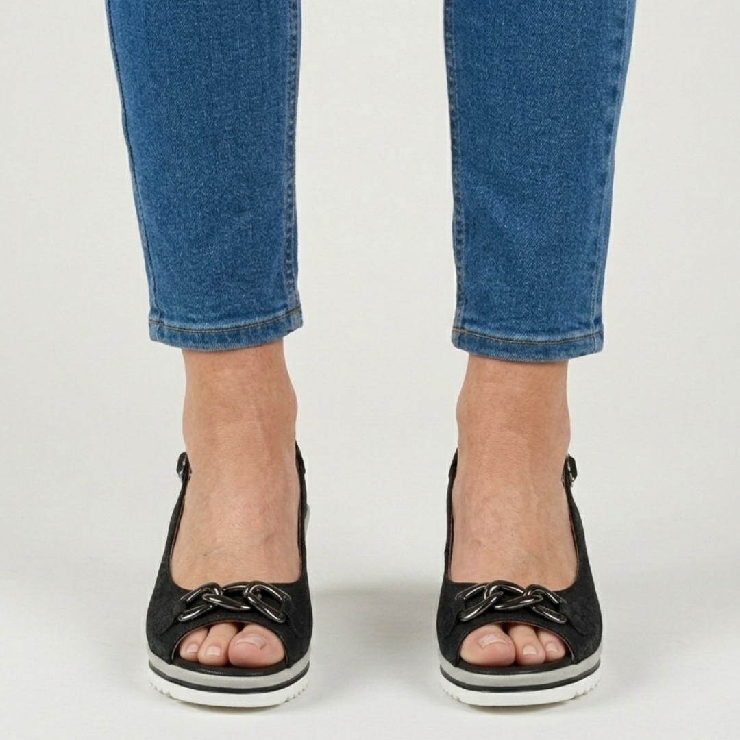 Juliette - sandalo comfort donna con zeppa