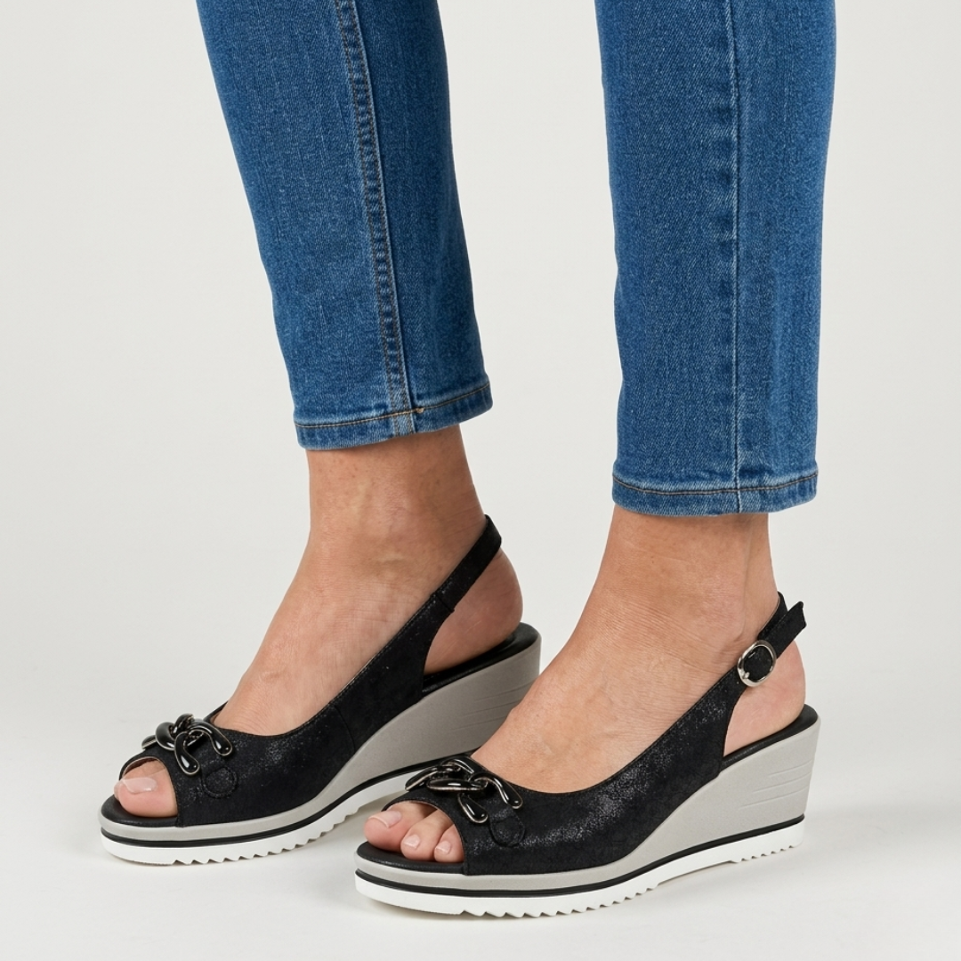 Juliette - sandalo comfort donna con zeppa