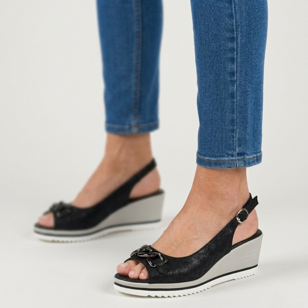 Juliette - sandalo comfort donna con zeppa