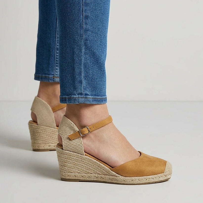 Jade - Sandalo comodo donna con zeppa