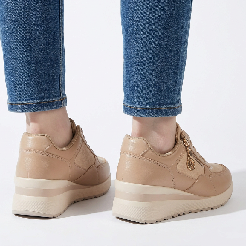 Arianna - Sneakers comfort donna con zip