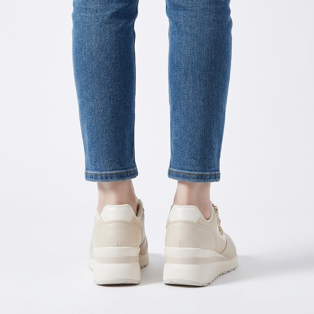 Arianna - Sneakers comfort donna con zip