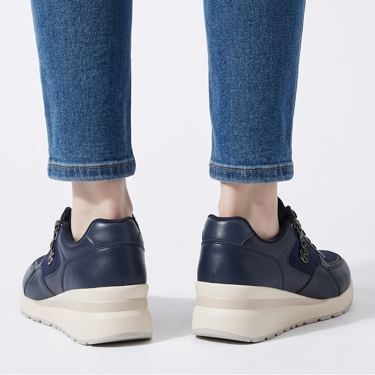 Arianna - Sneakers comfort donna con zip