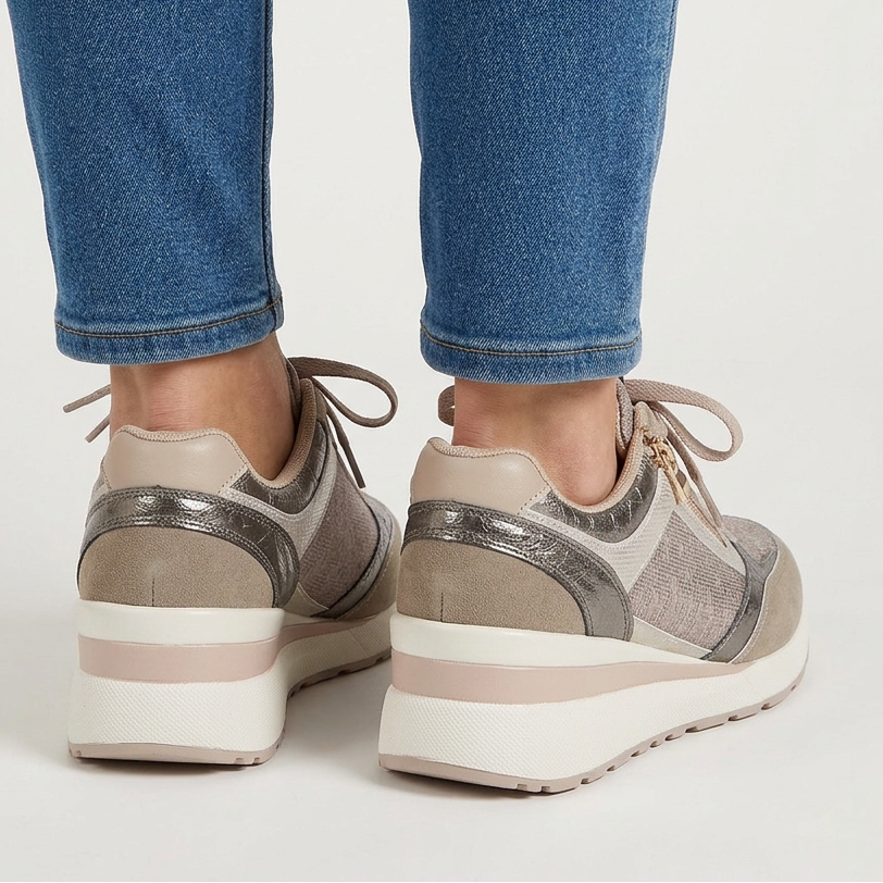 Aurelia - Sneakers comfort donna con zip