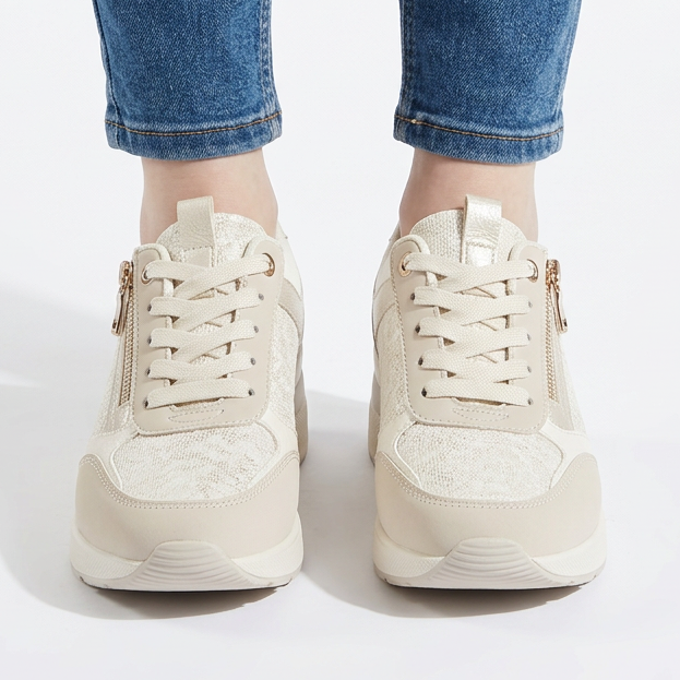 Aurelia - Sneakers comfort donna con zip