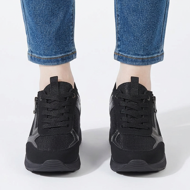 Aurelia - Sneakers comfort donna con zip