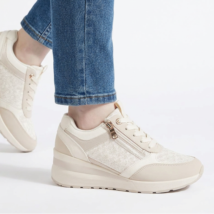 Aurelia - Sneakers comfort donna con zip