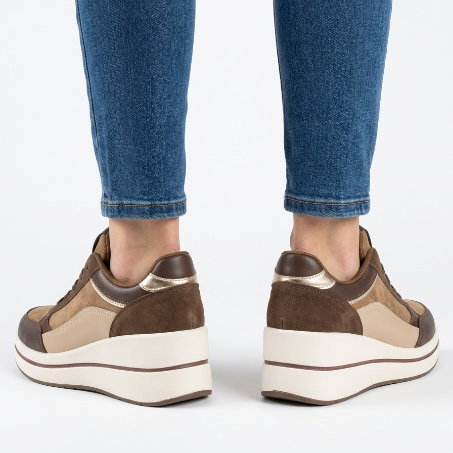 Azzurra - Sneakers comoda donna con zeppa