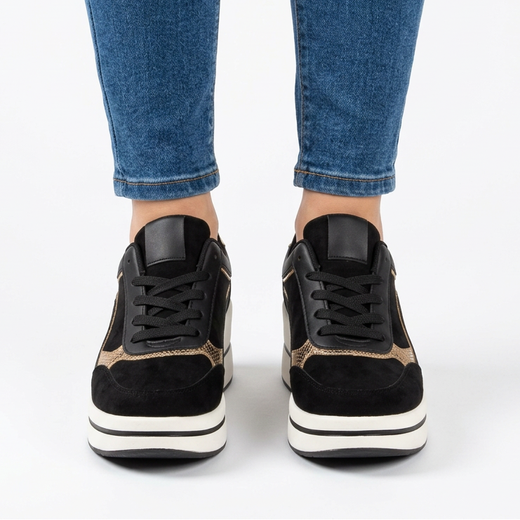 Azzurra - Sneakers comoda donna con zeppa
