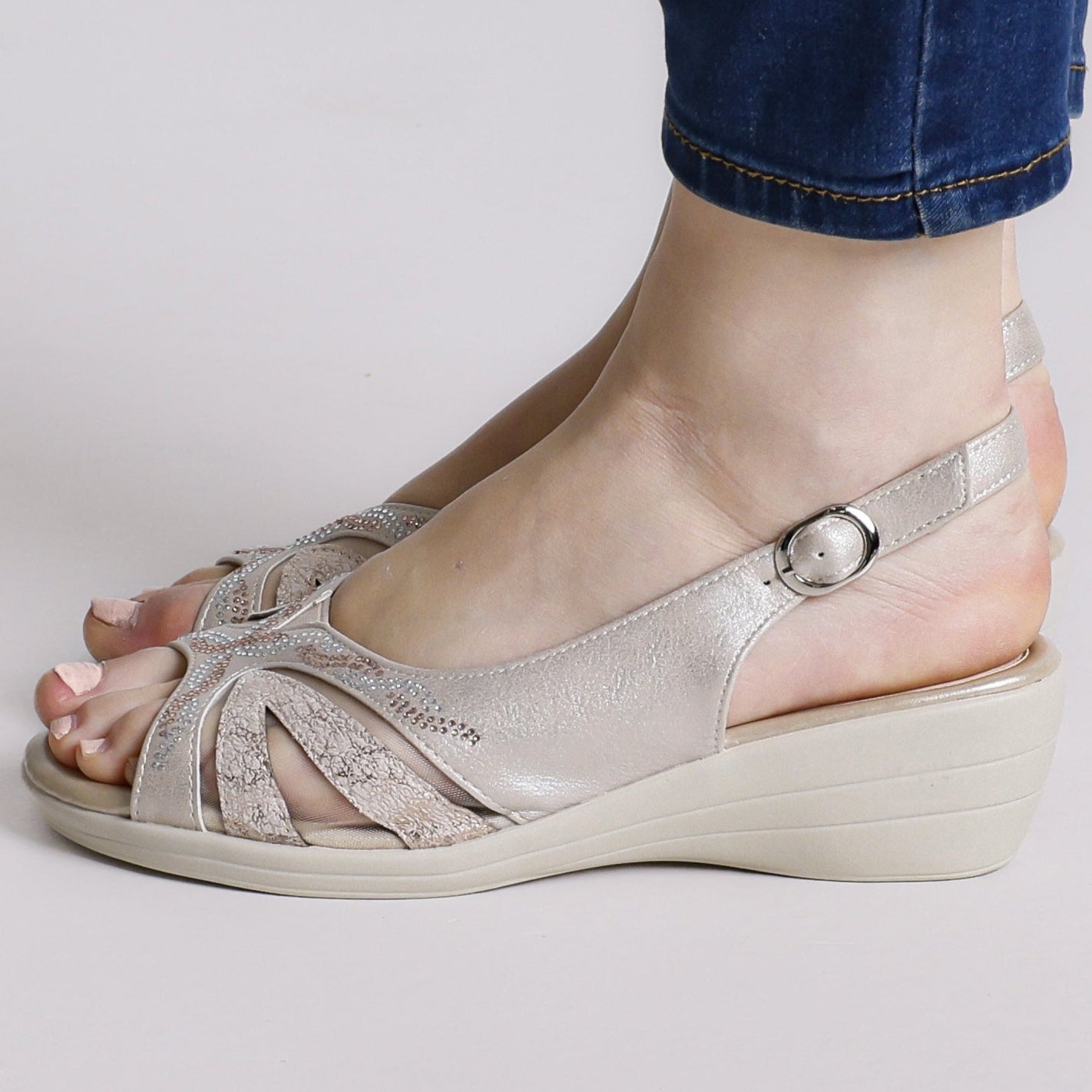 Delia - Sandalo Comodo Da Donna