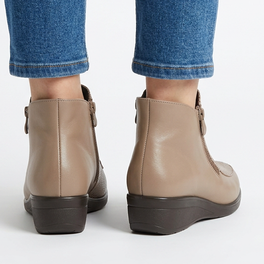 Bettina - Stivaletto comfort donna con doppia zip