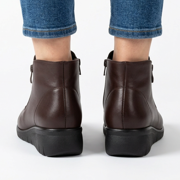 Bettina - Stivaletto comfort donna con doppia zip