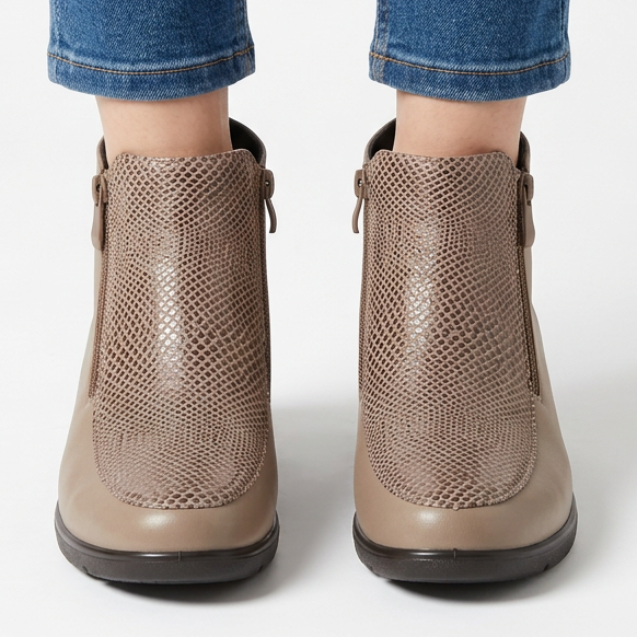 Bettina - Stivaletto comfort donna con doppia zip