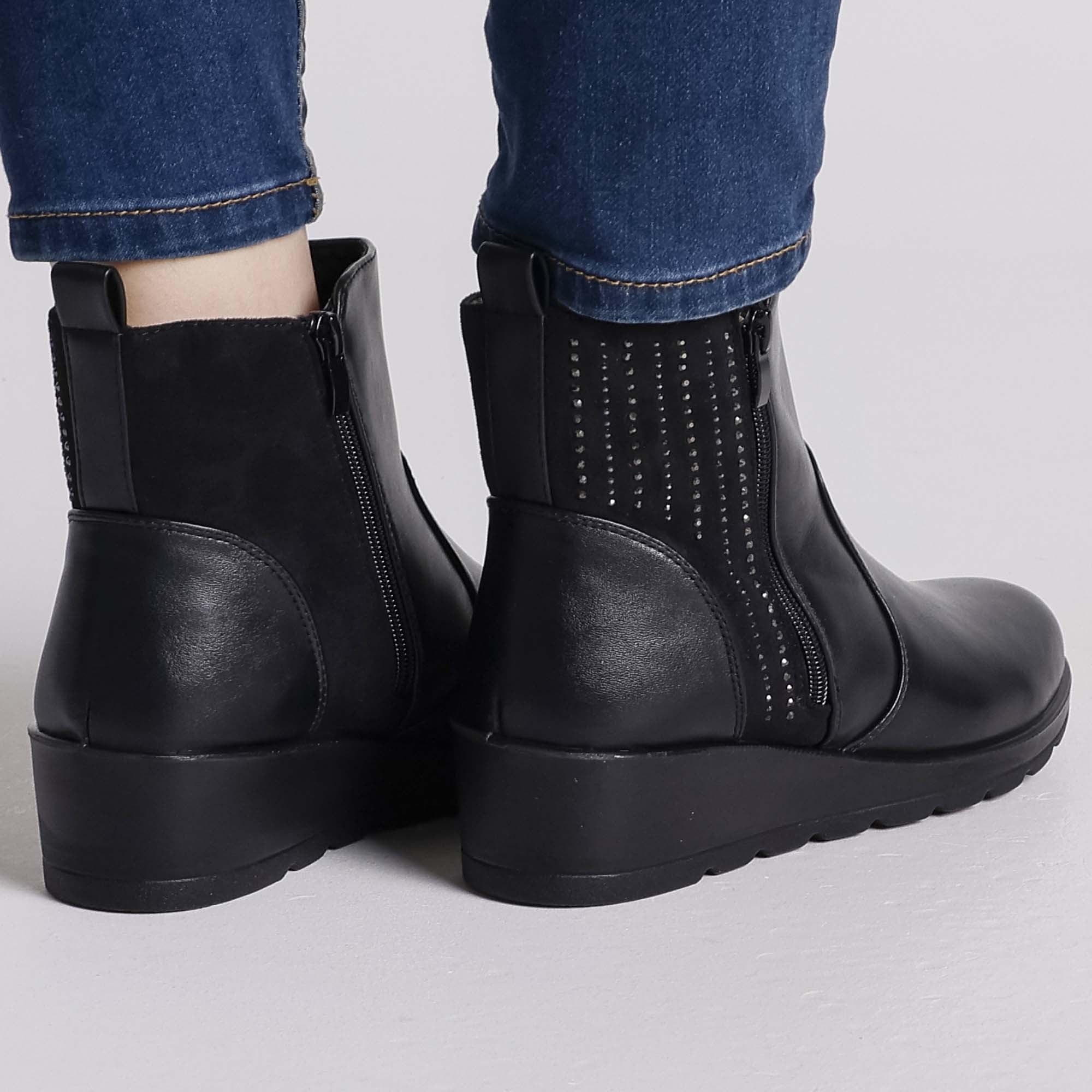 Paola - Stivaletto con zeppa Donna