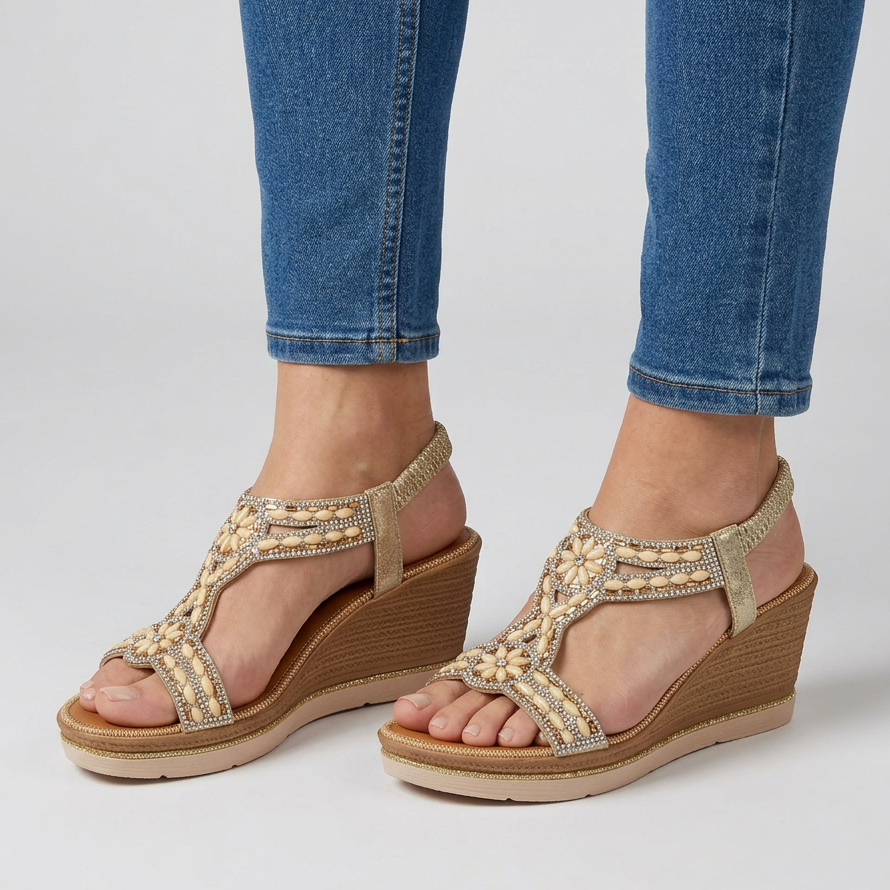 Eden  - Sandalo  comodo donna con zeppa