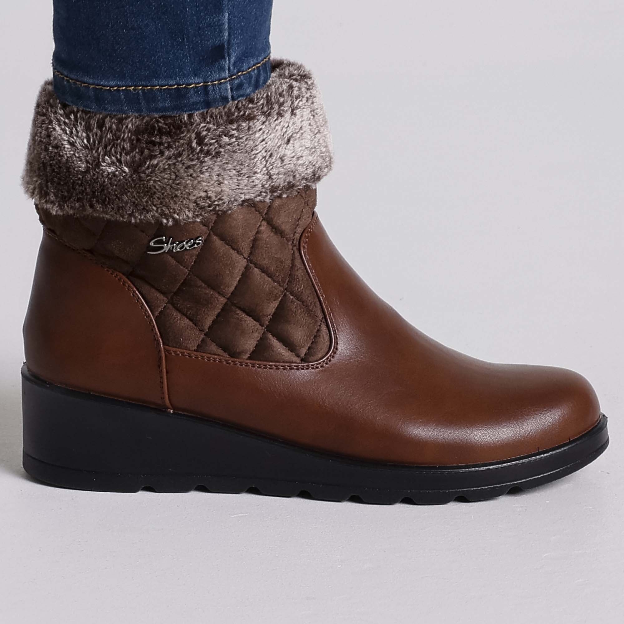 Giorgia - Stivaletto Caldo con zip donna