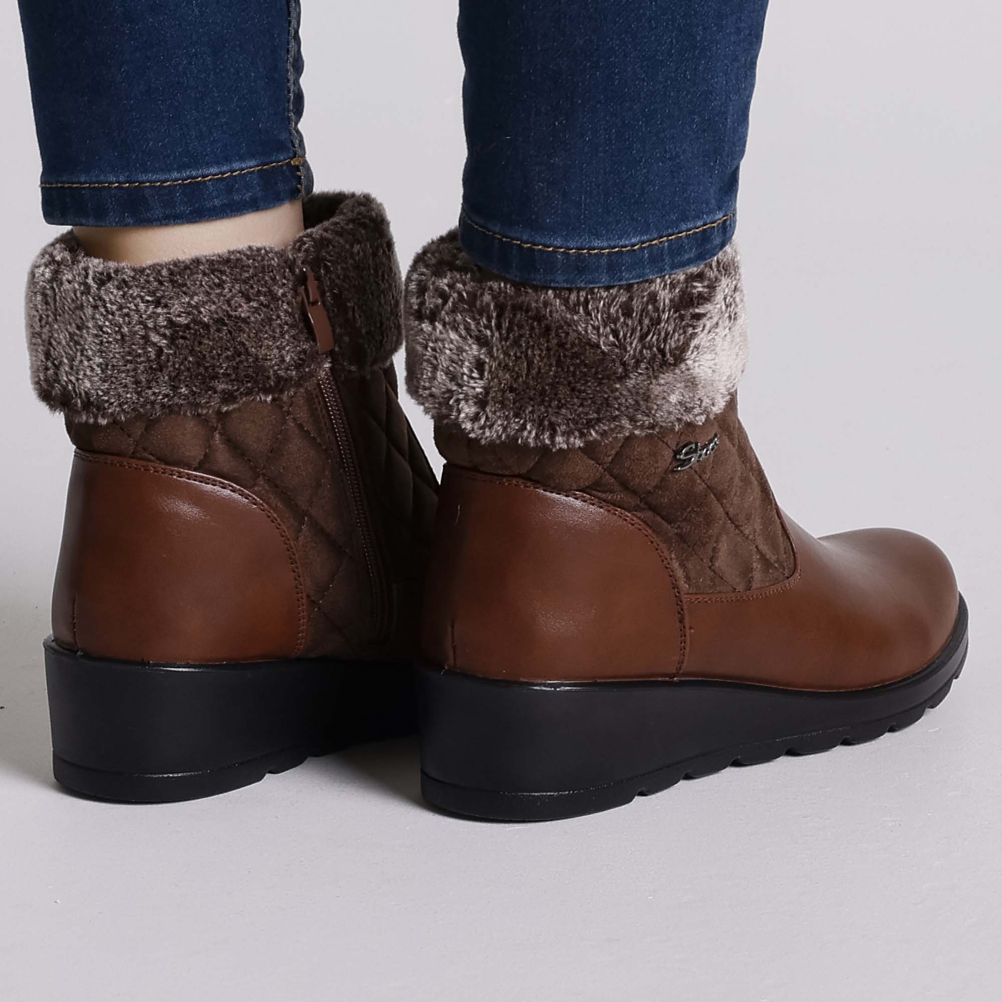 Giorgia - Stivaletto Caldo con zip donna