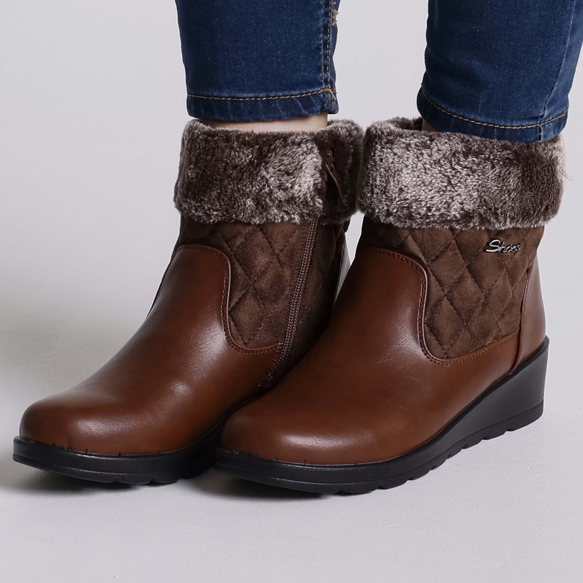 Giorgia - Stivaletto Caldo con zip donna