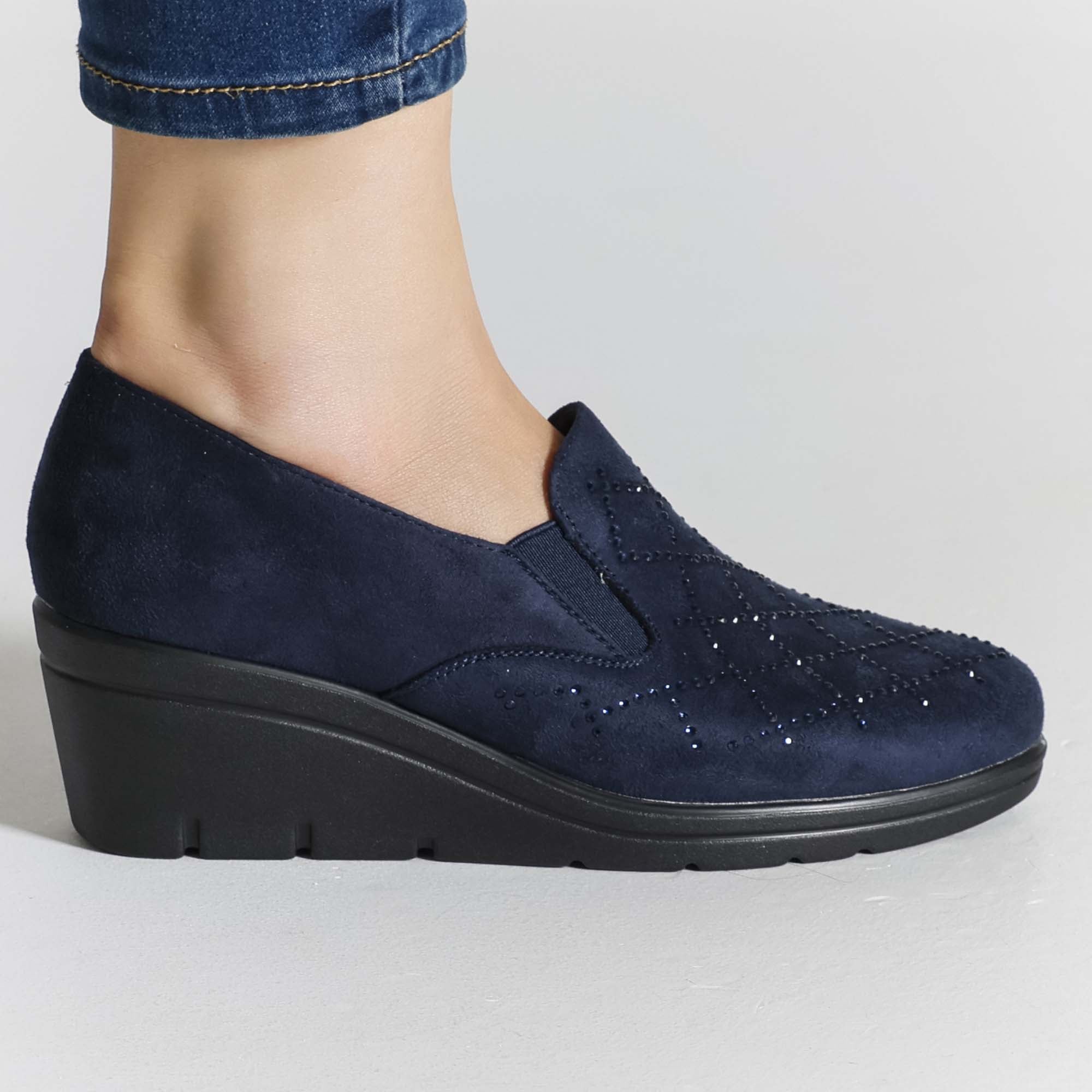 Flora - Mocassino Comodo con zeppa