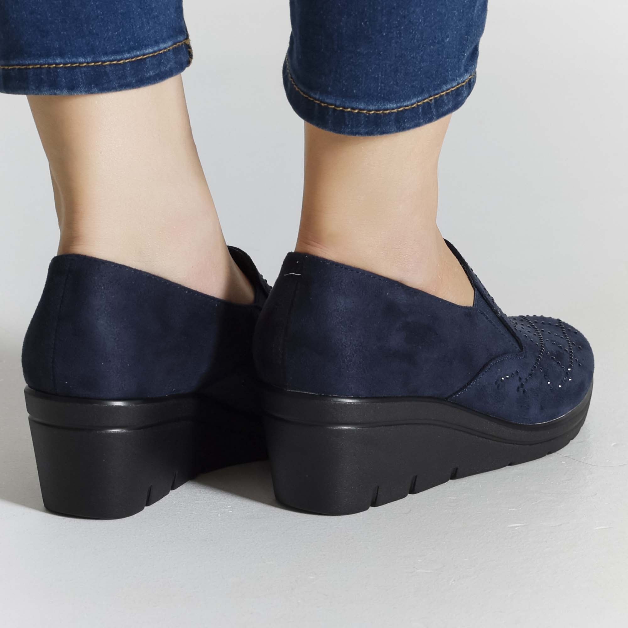 Flora - Mocassino Comodo con zeppa