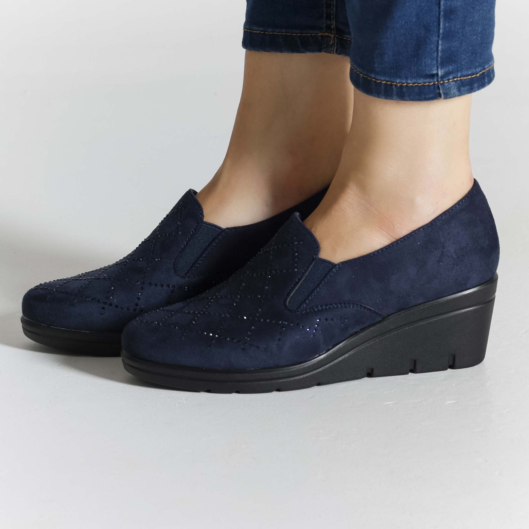 Flora - Mocassino Comodo con zeppa