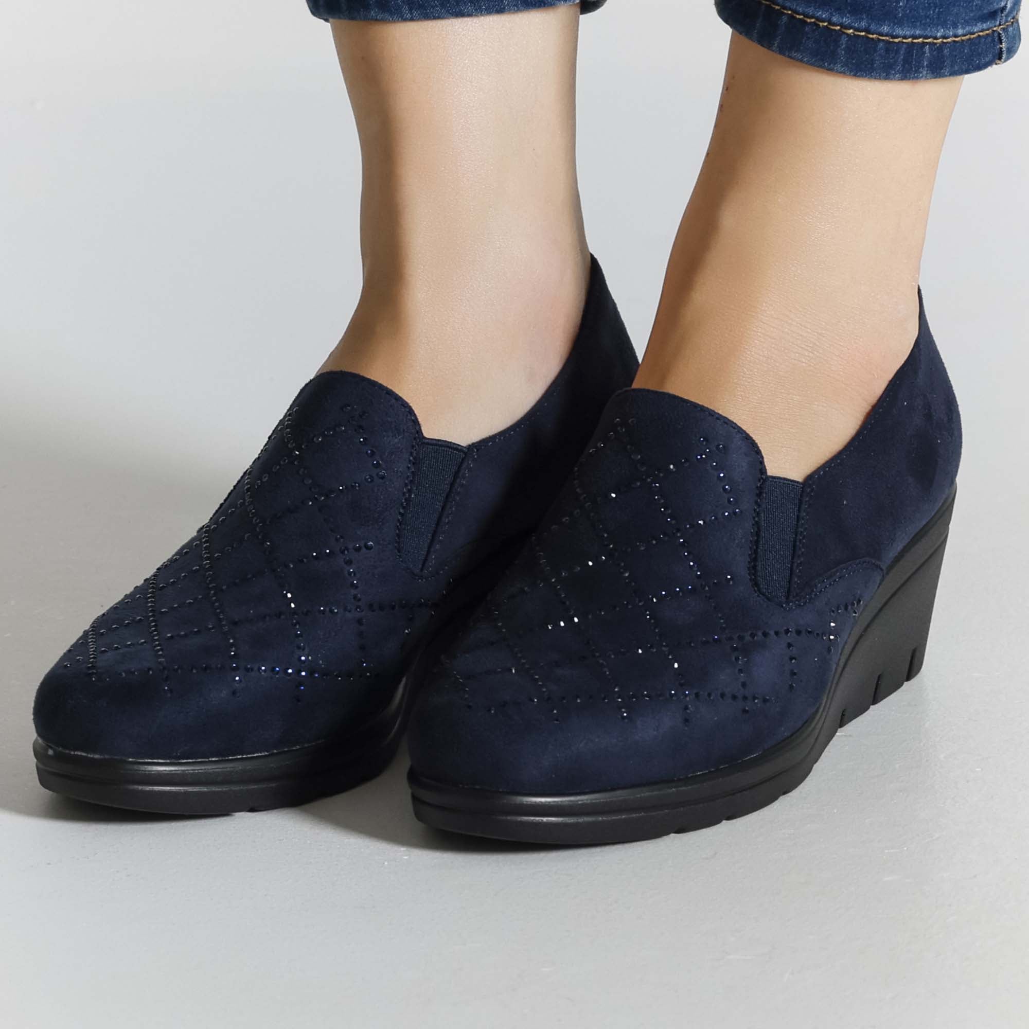 Flora - Mocassino Comodo con zeppa