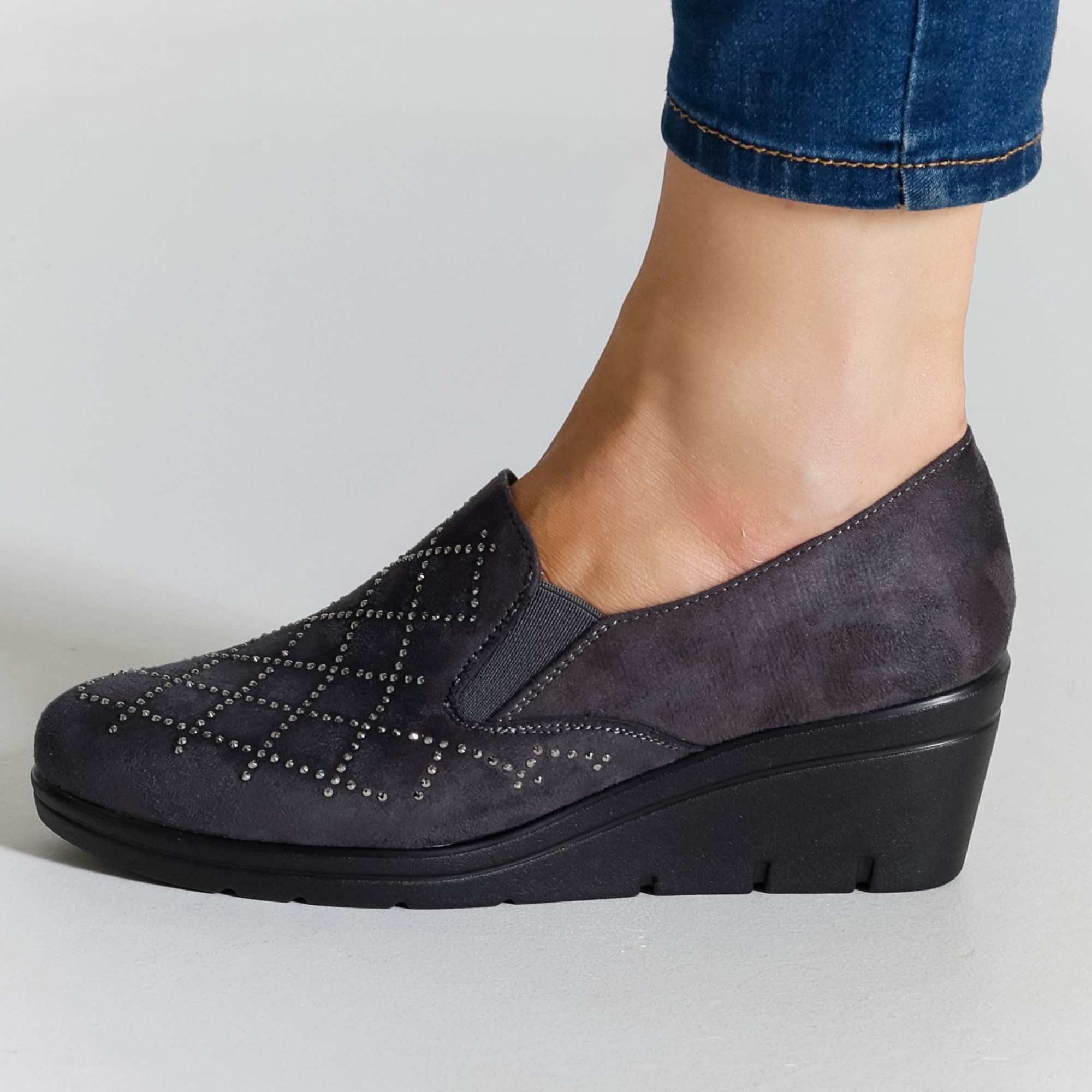 Flora - Mocassino Comodo con zeppa