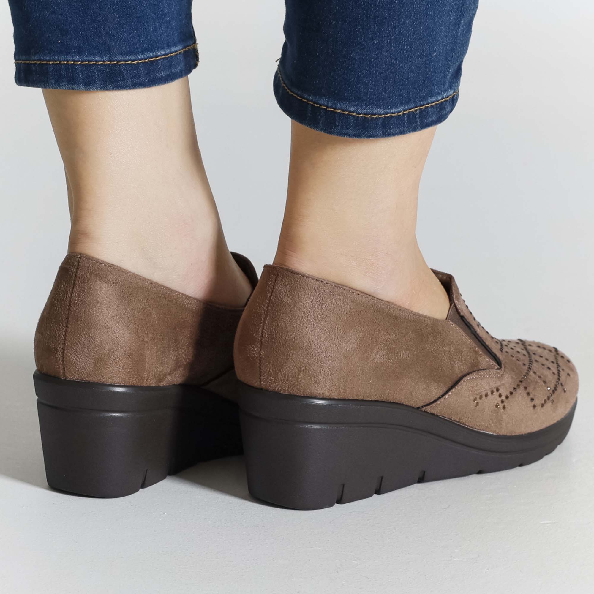 Flora - Mocassino Comodo con zeppa