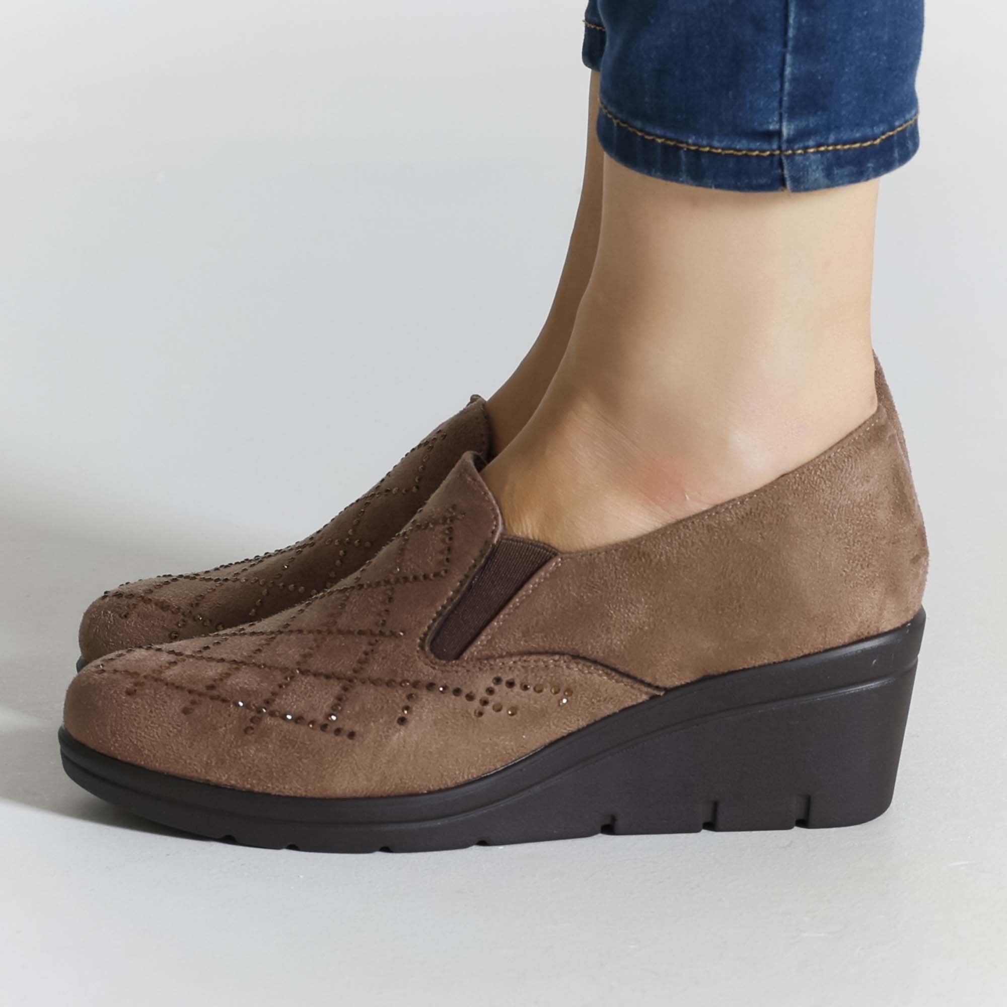 Flora - Mocassino Comodo con zeppa