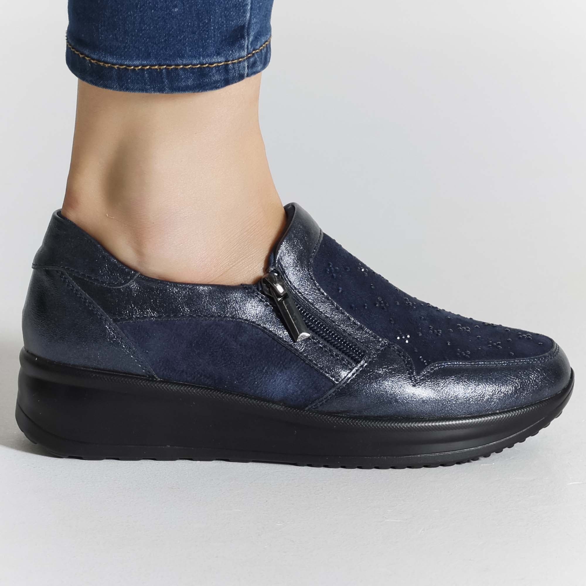 Gaia - Mocassino Comodo con zip