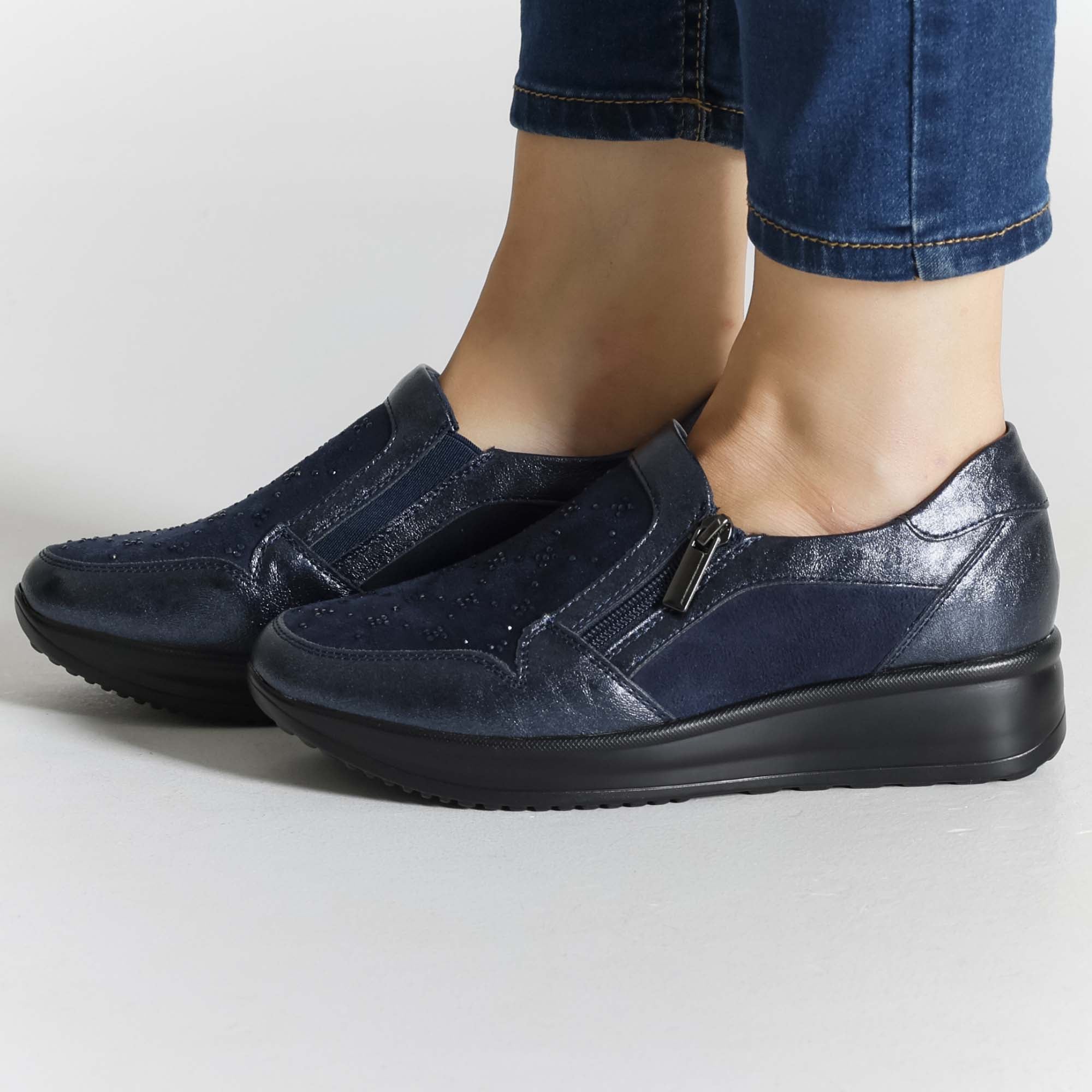 Gaia - Mocassino Comodo con zip