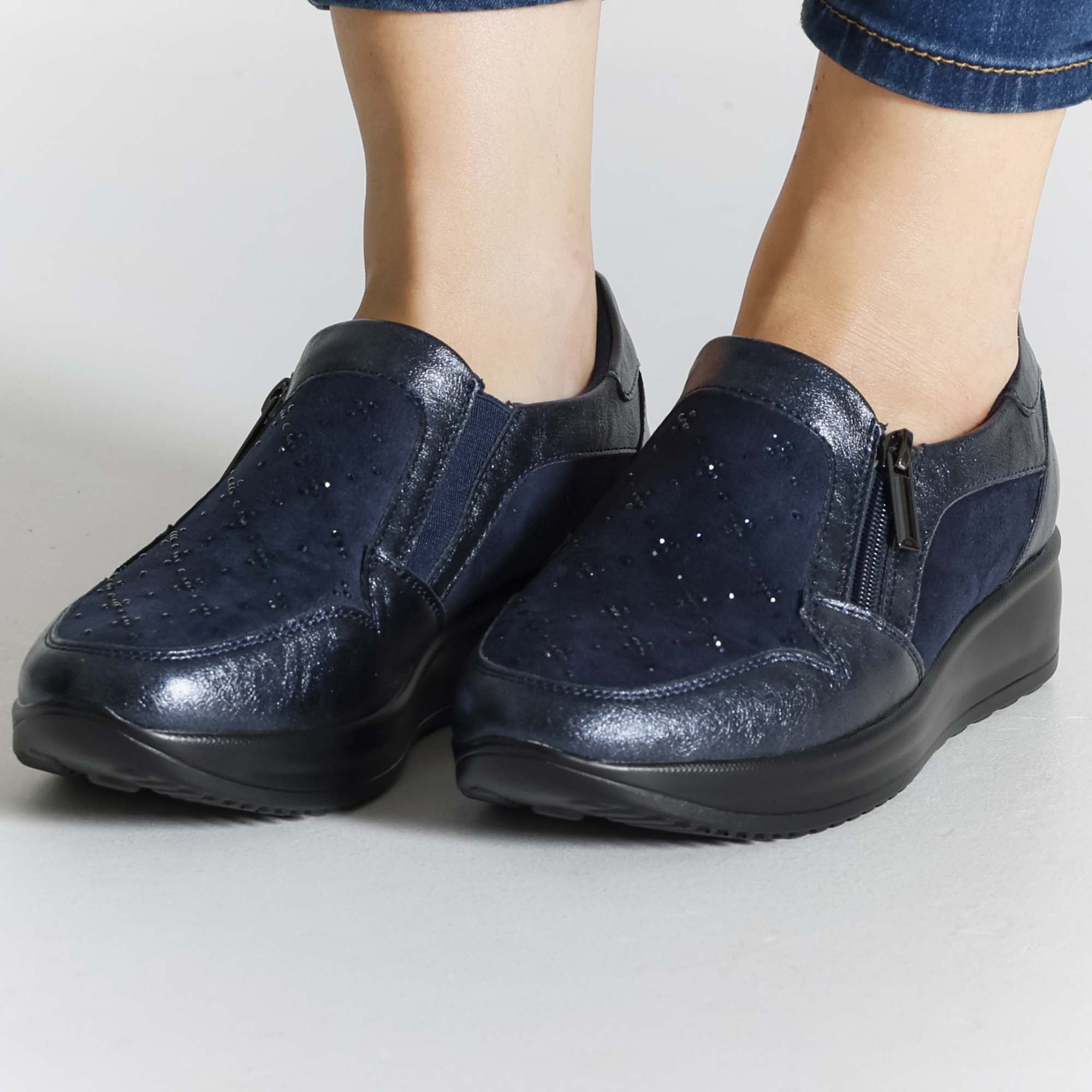 Gaia - Mocassino Comodo con zip