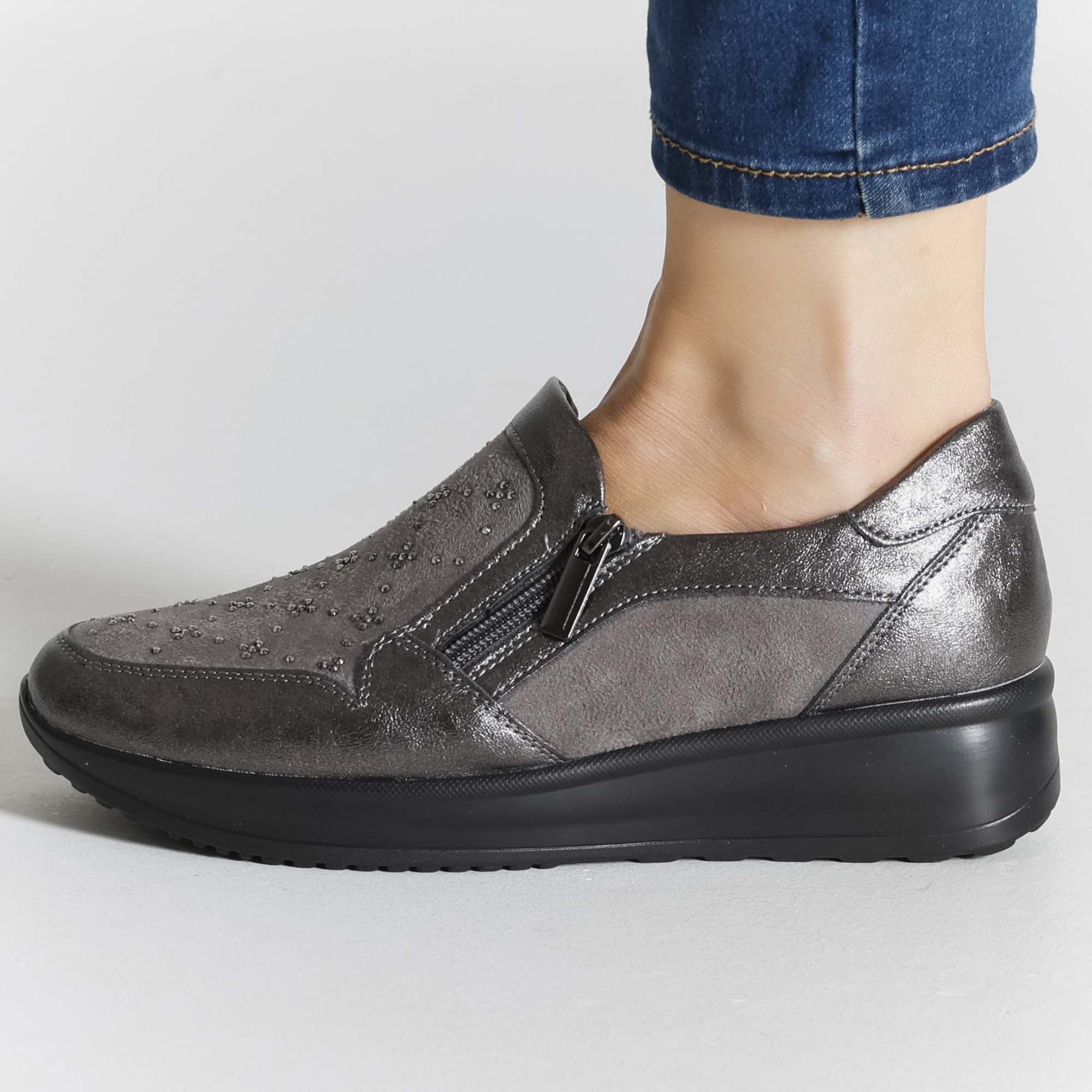 Gaia - Mocassino Comodo con zip