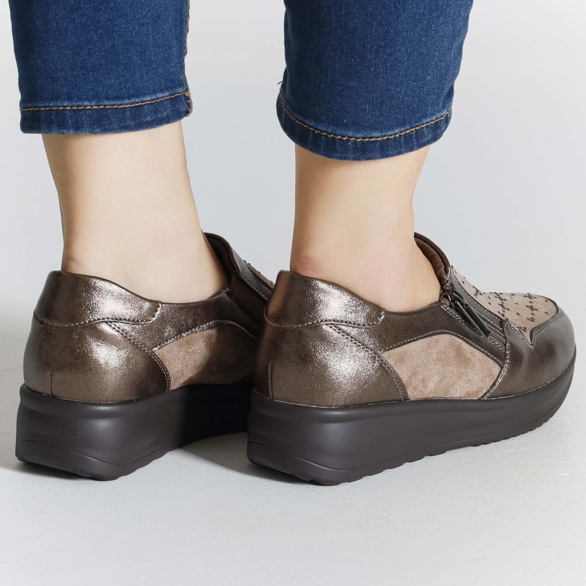Gaia - Mocassino Comodo con zip