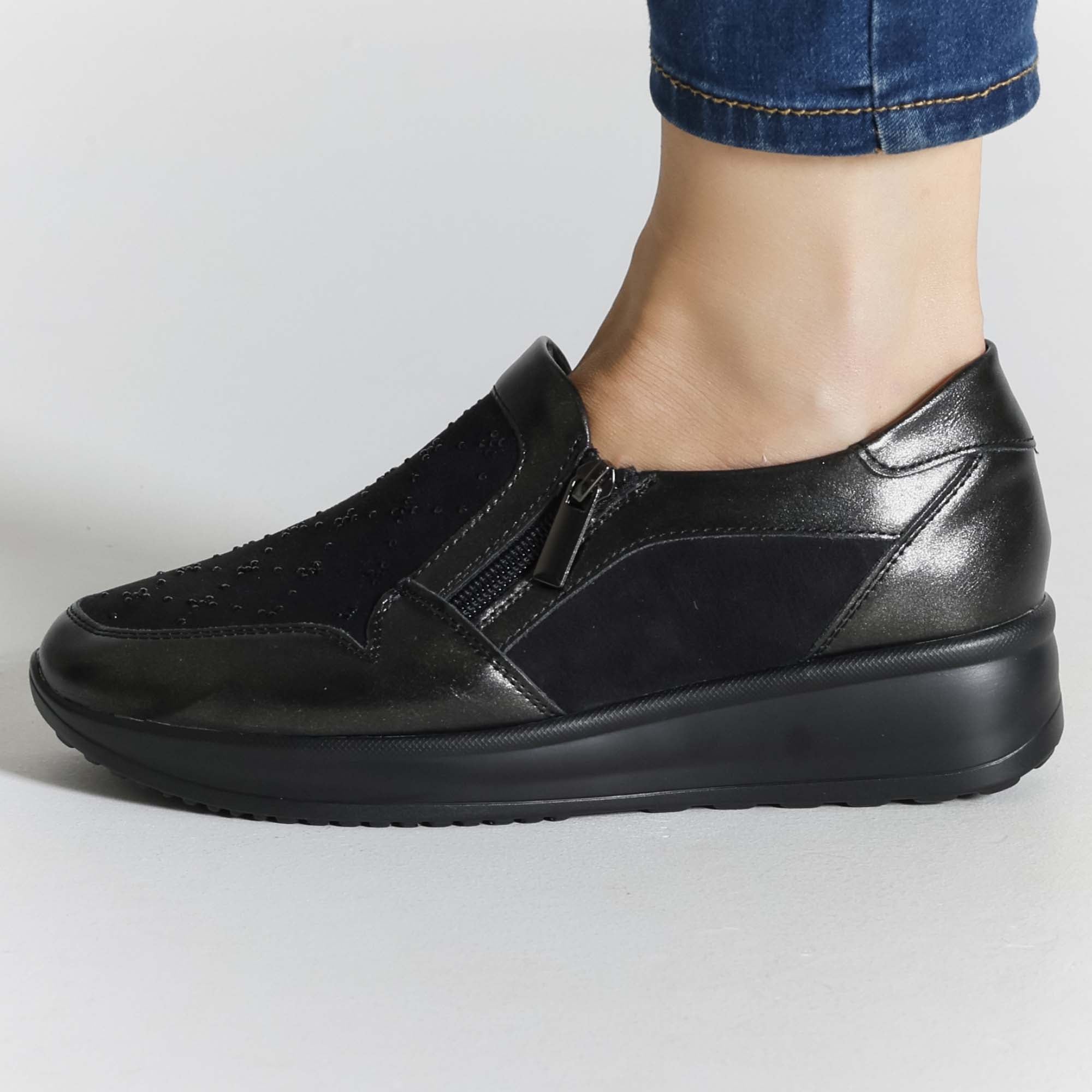 Gaia - Mocassino Comodo con zip