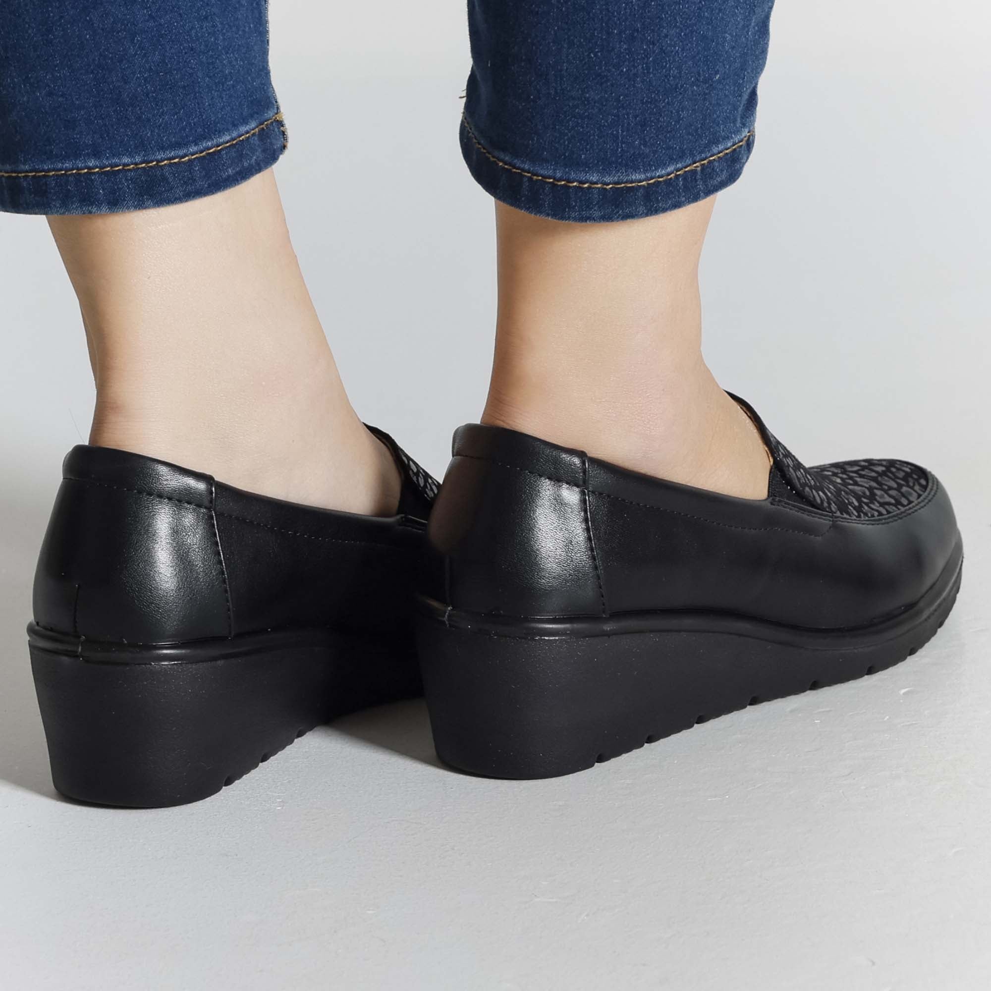 Gemma - Mocassino Fashion con zeppa