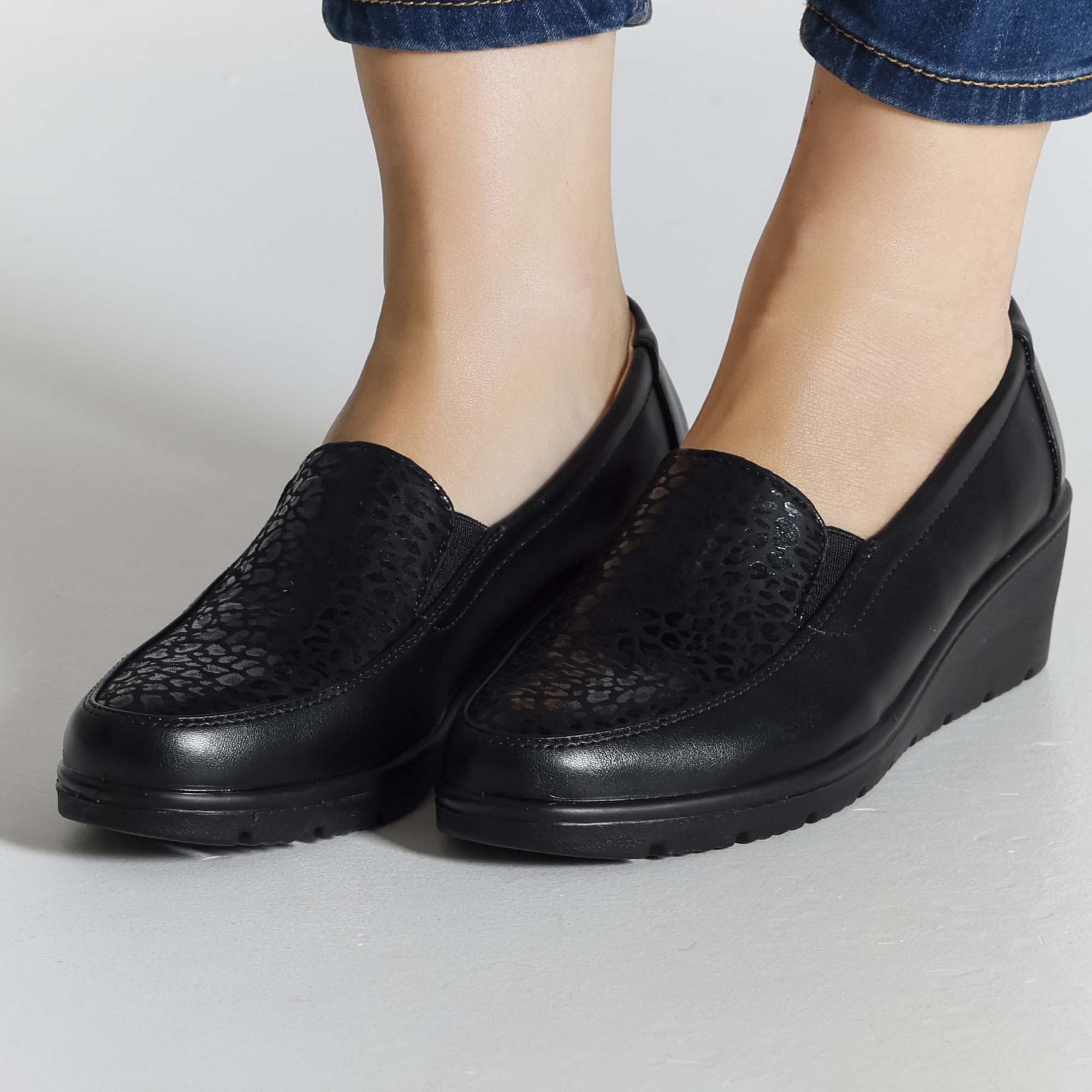 Gemma - Mocassino Fashion con zeppa